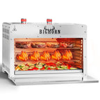 1500℉ Portable Infrared Steak Grill with Pizza Stone, Stainless Steel- 16 Inch