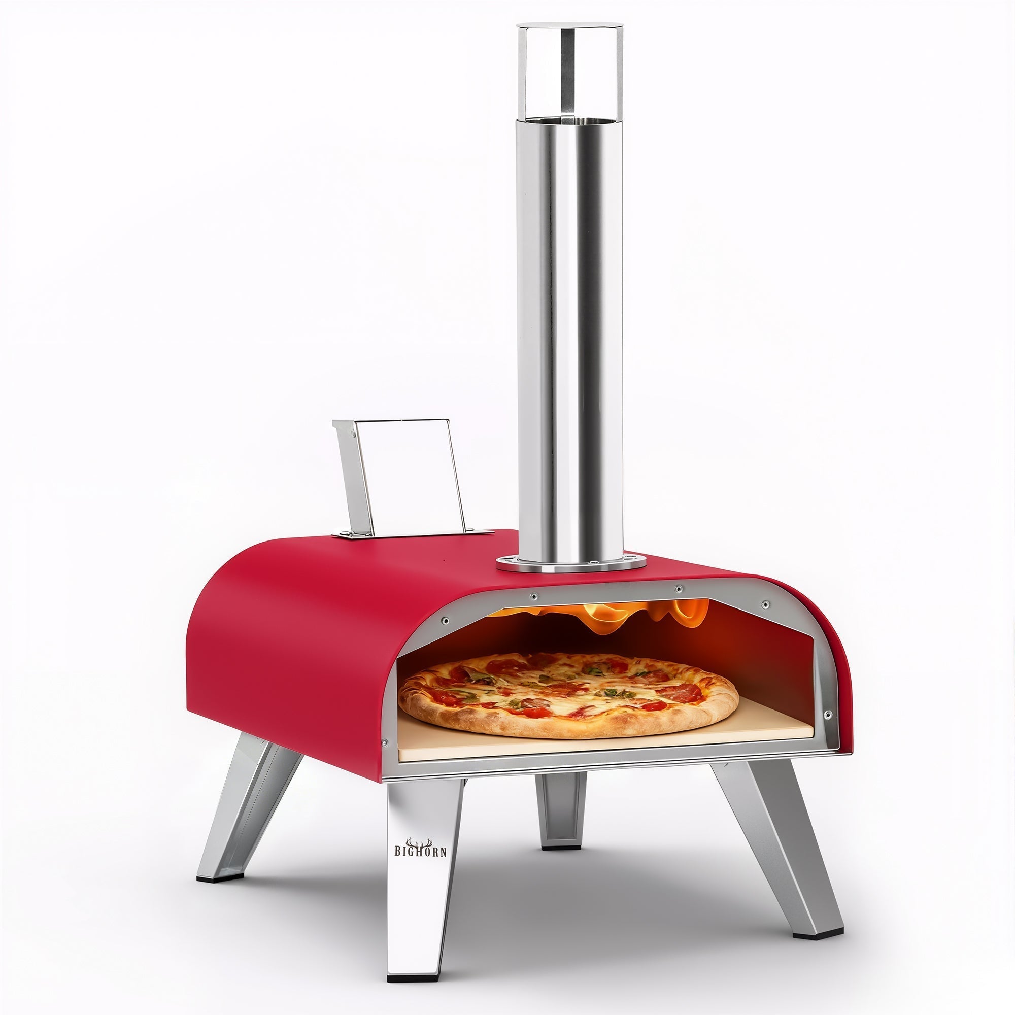 12" Wood Pellet Pizza Oven, Compatible with Gas Burner and Electric Heater Accessories (Sold Separately)